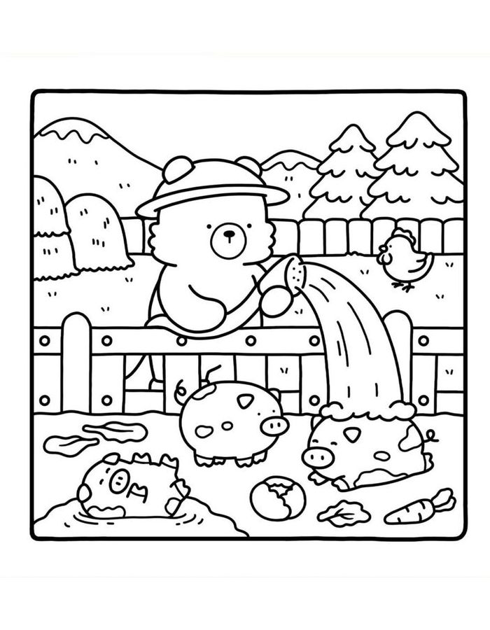 Coco Wyo Line Art Coloring Page