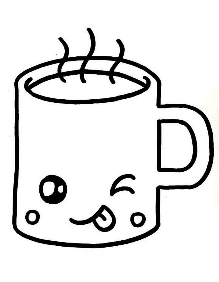 Coffee  coloring page