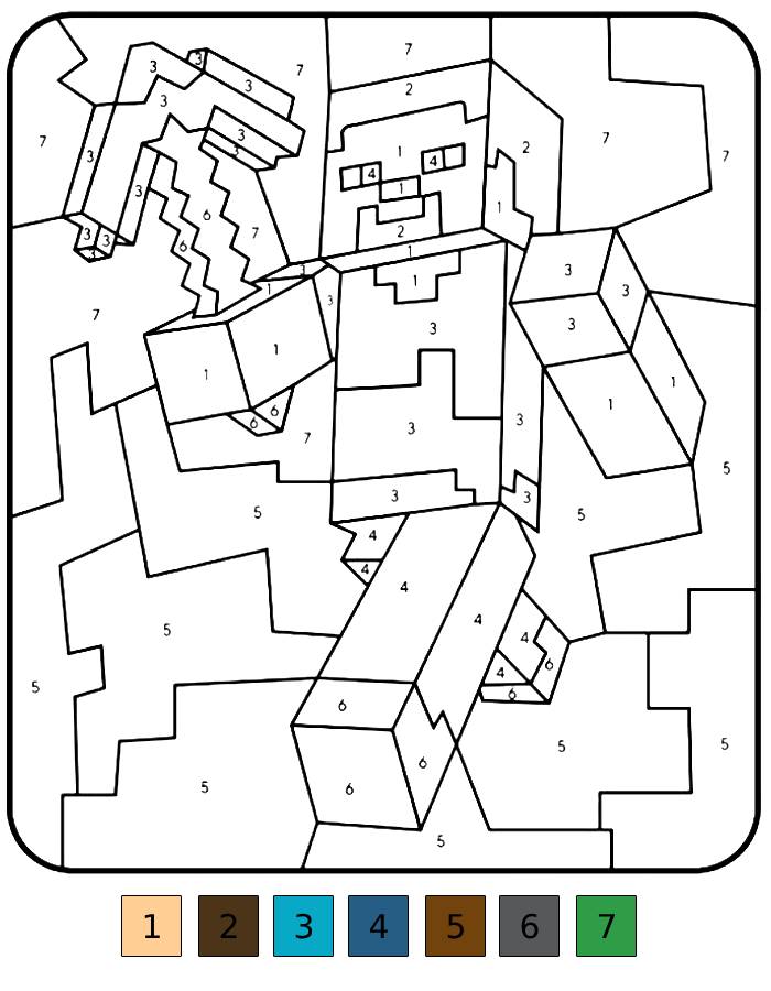 Color It By Numbers Online Coloring Page Color It By Numbers Online Coloring Page