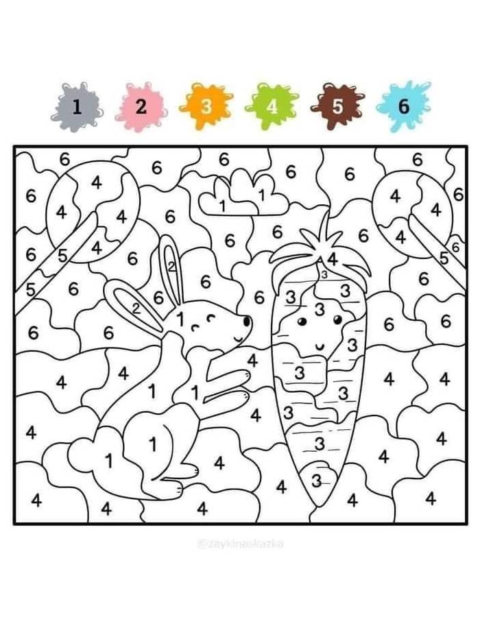 Color By Number Printable For Kids