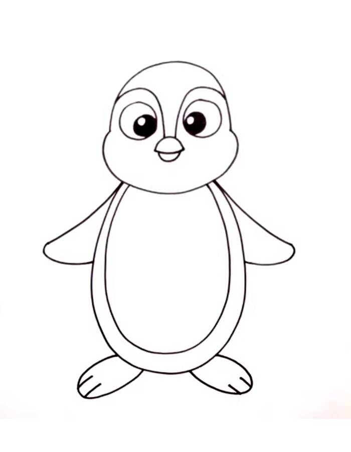 Color Picture Of A Penguin Coloring Page