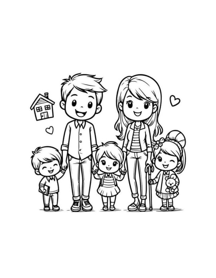 Color Pictures Of People Coloring Page