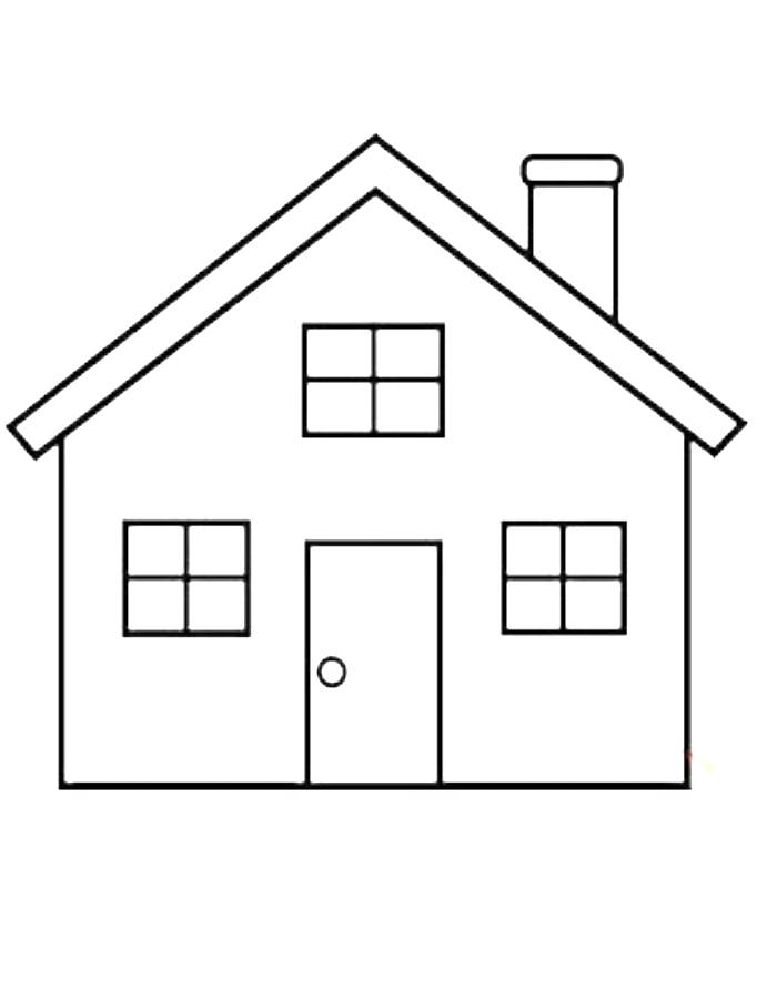 Color Sheet House Coloring Page