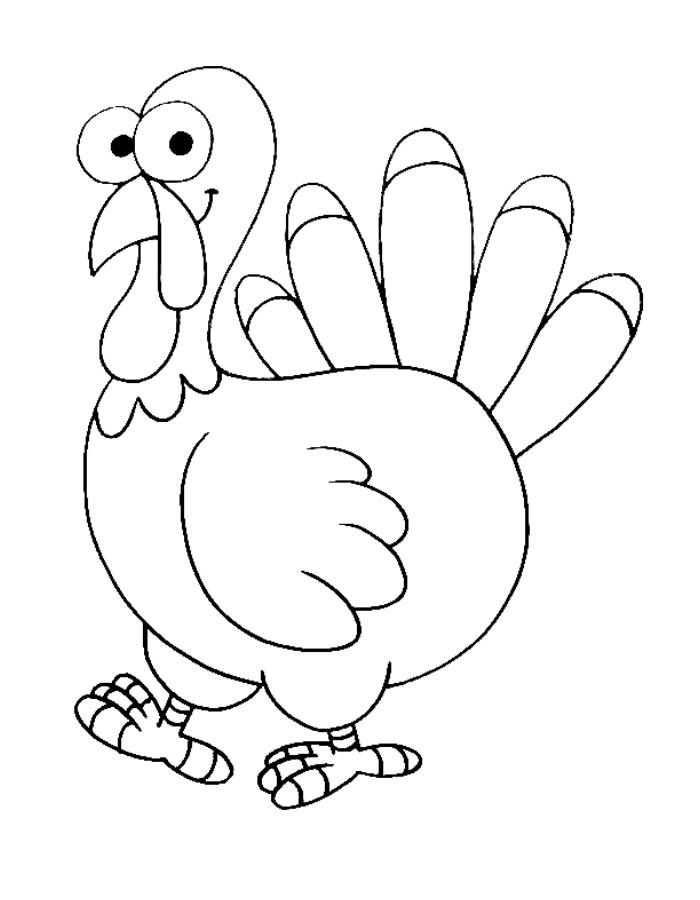 Color Sheet Of A Turkey Coloring Page