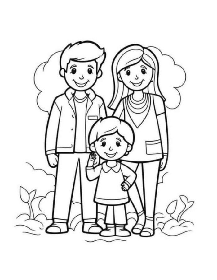 Color Sheets Of People Coloring Page