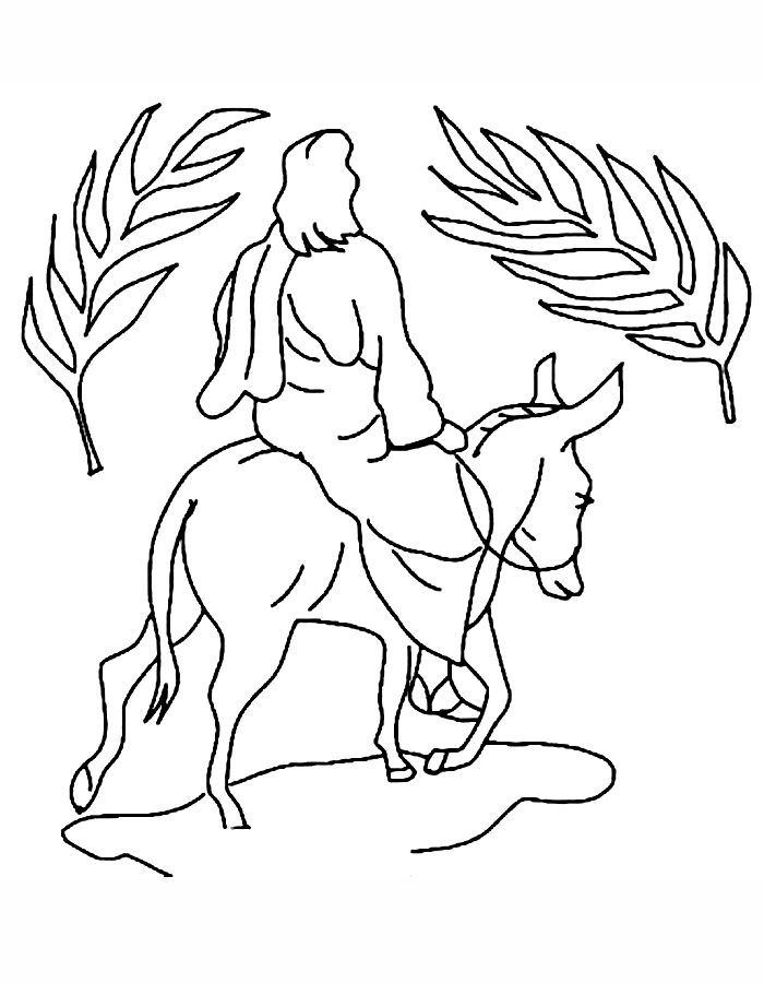 Palm Sunday Coloring Page