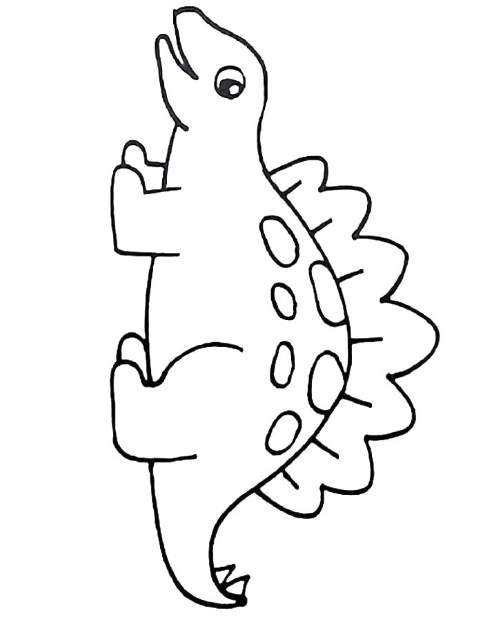 Stegosaurus Dinosaur Coloring Page