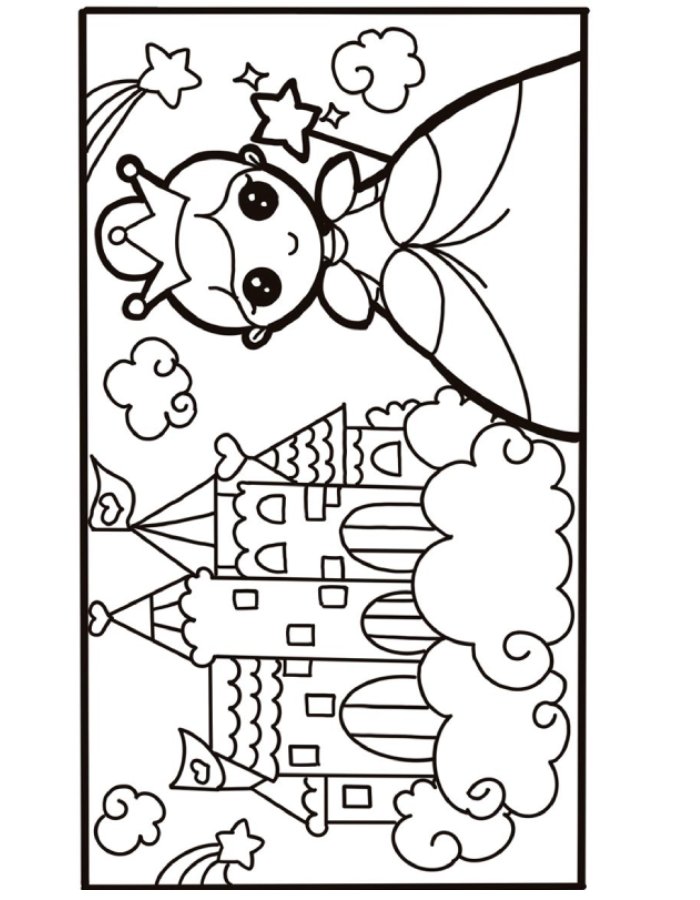 Castles Princesses Castles Princesses Coloring Page