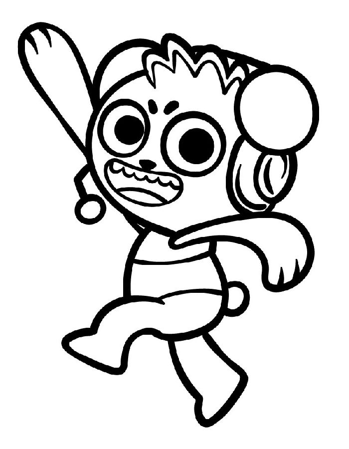 Combo Panda Coloring Page