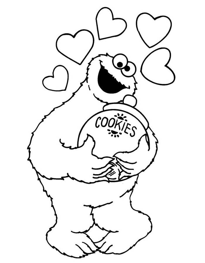 Cookie Monster  coloring page