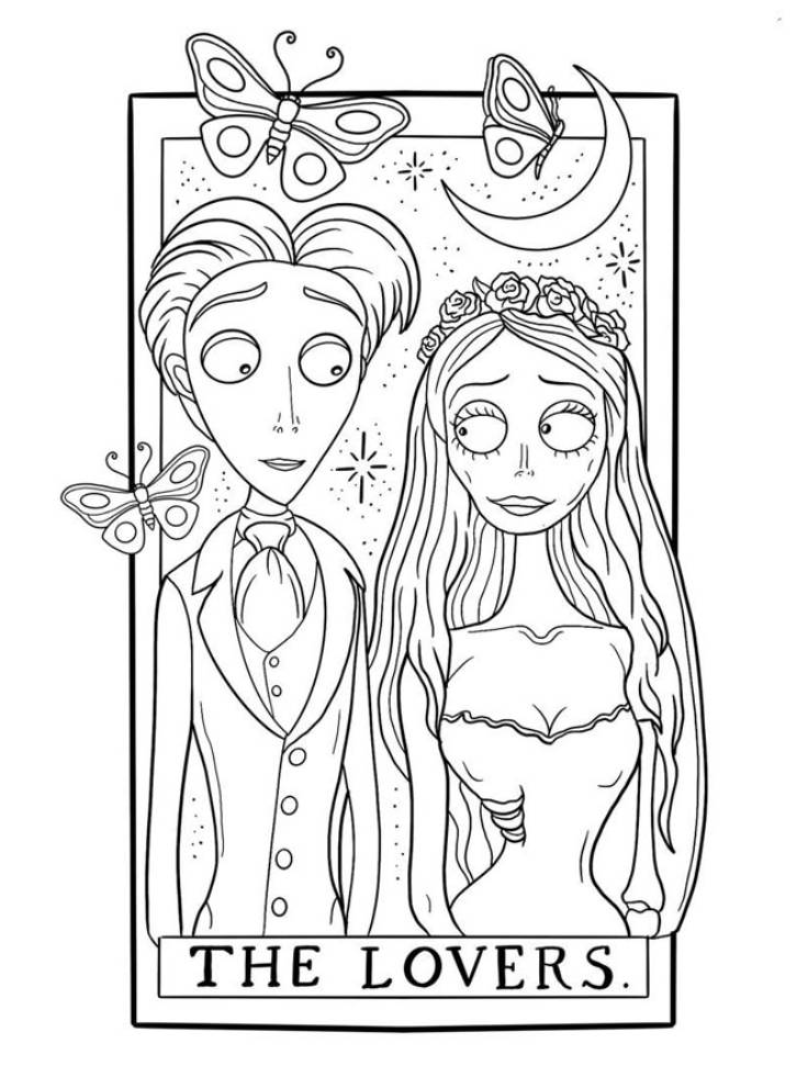 Corpse Bride Coloring Pages