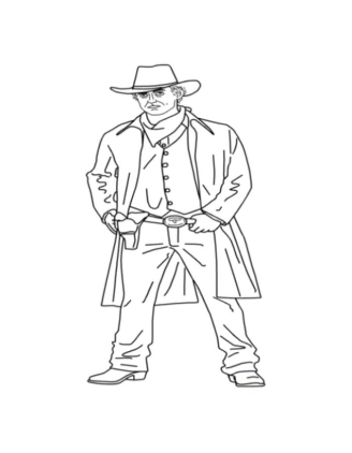 Cowboy  coloring page