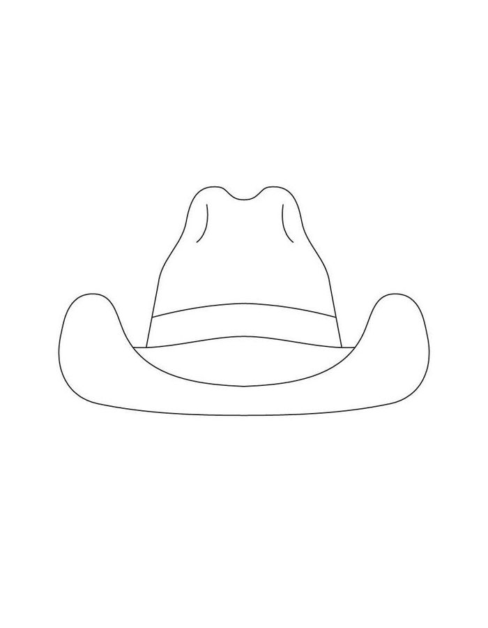 Cowboy Hat Coloring Page