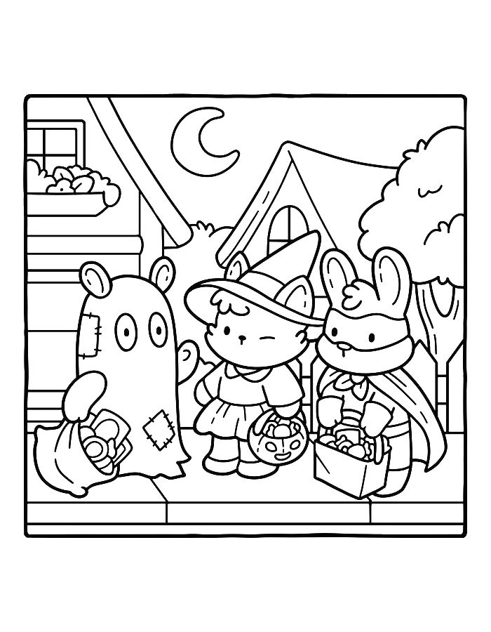 Cozy For Kids Coloring Page