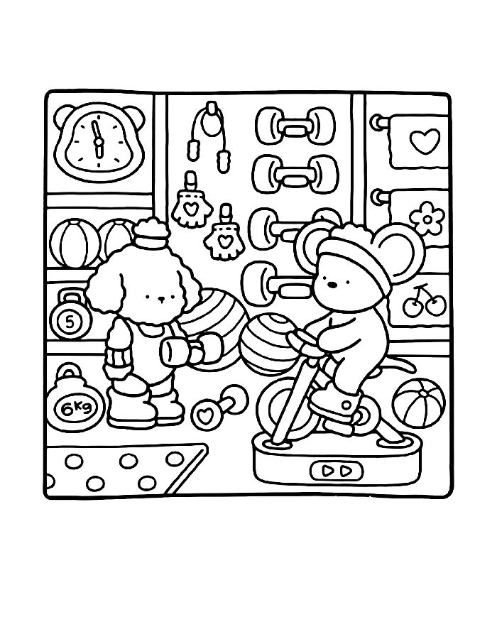 Cozy For Print Coloring Page