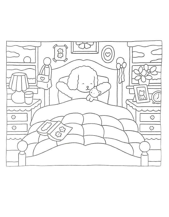 Cozy Free Download Coloring Page