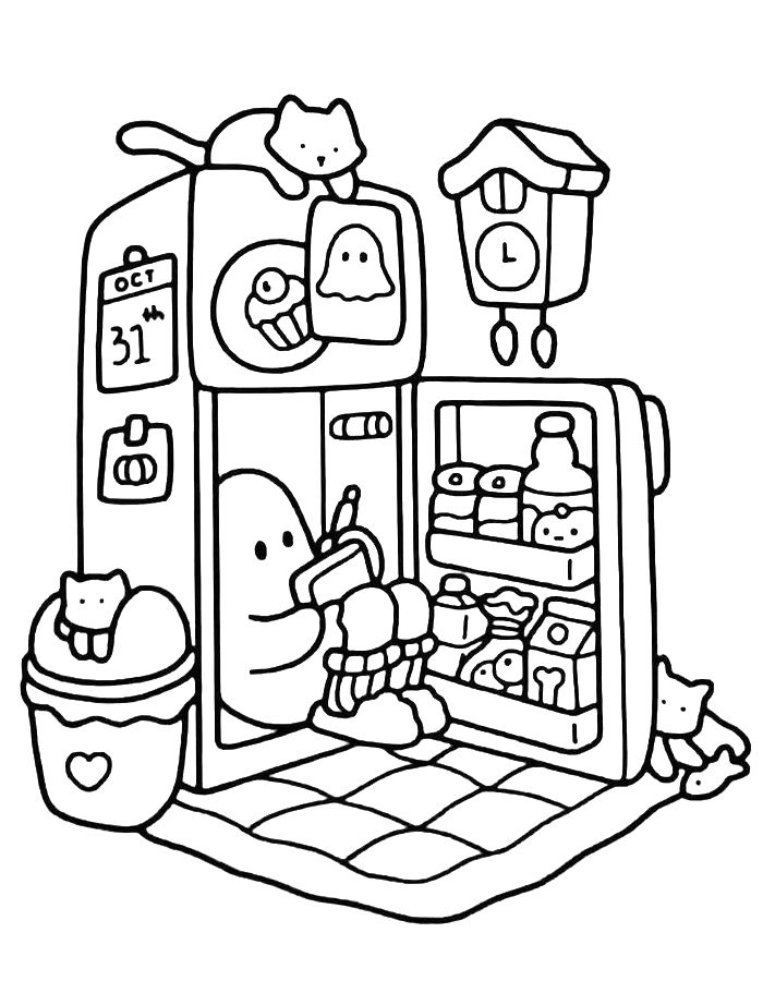 Cozy Free Coloring Page