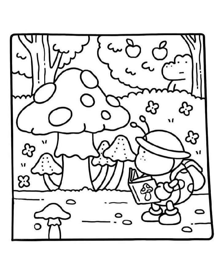 Cozy Friends For Print Coloring Page