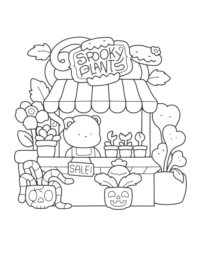 Cozy Image Coloring Page