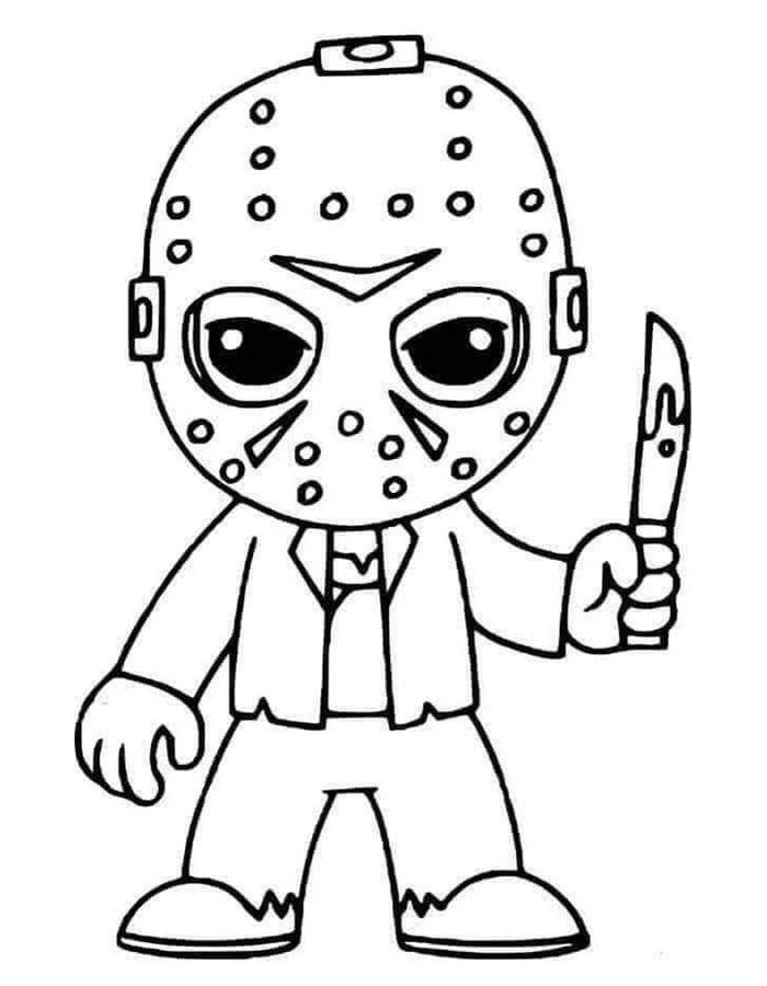 Creepy  coloring page