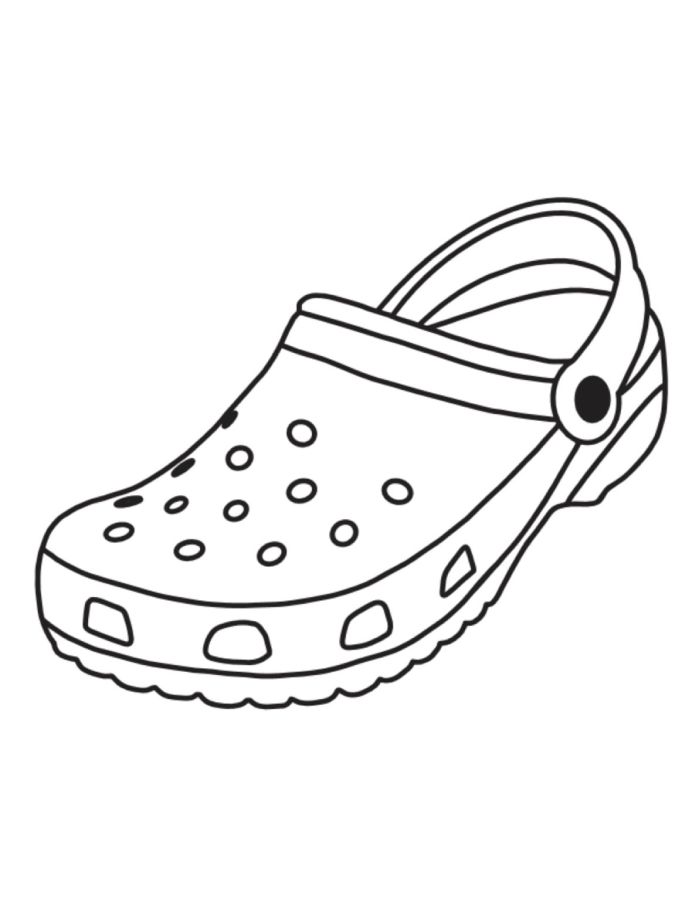 Crocs Coloring Pages