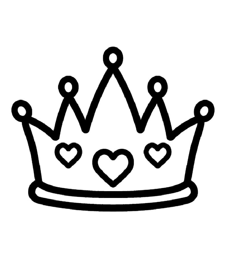 Crown image coloring page