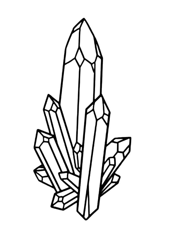 Crystal  coloring page