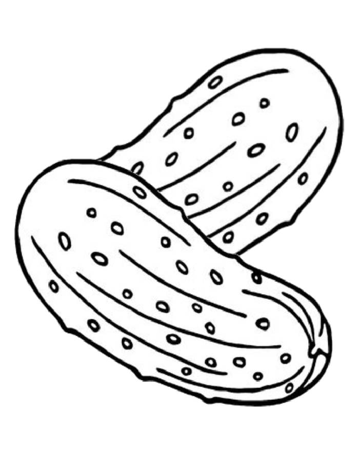 Cucumber  coloring page