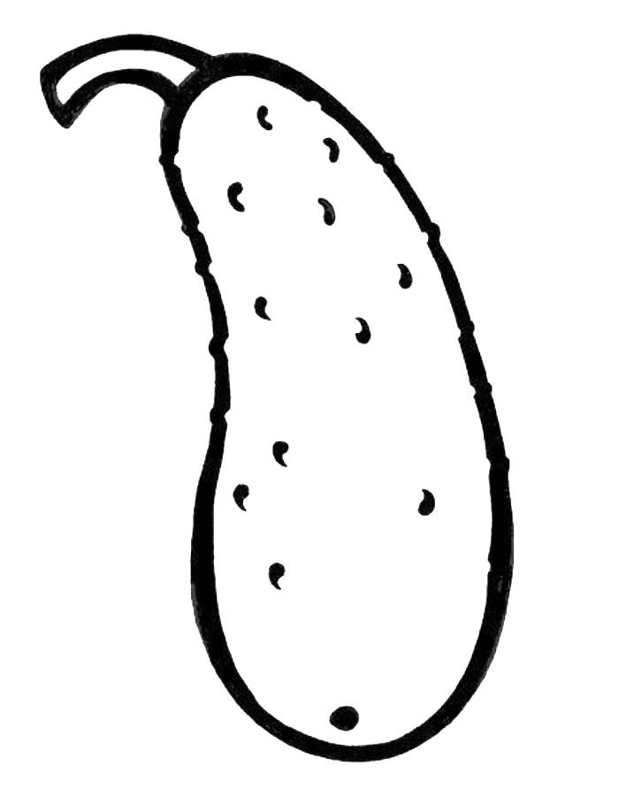 Cucumber images coloring page