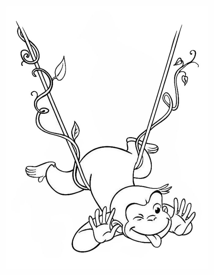Curious George Coloring Pages