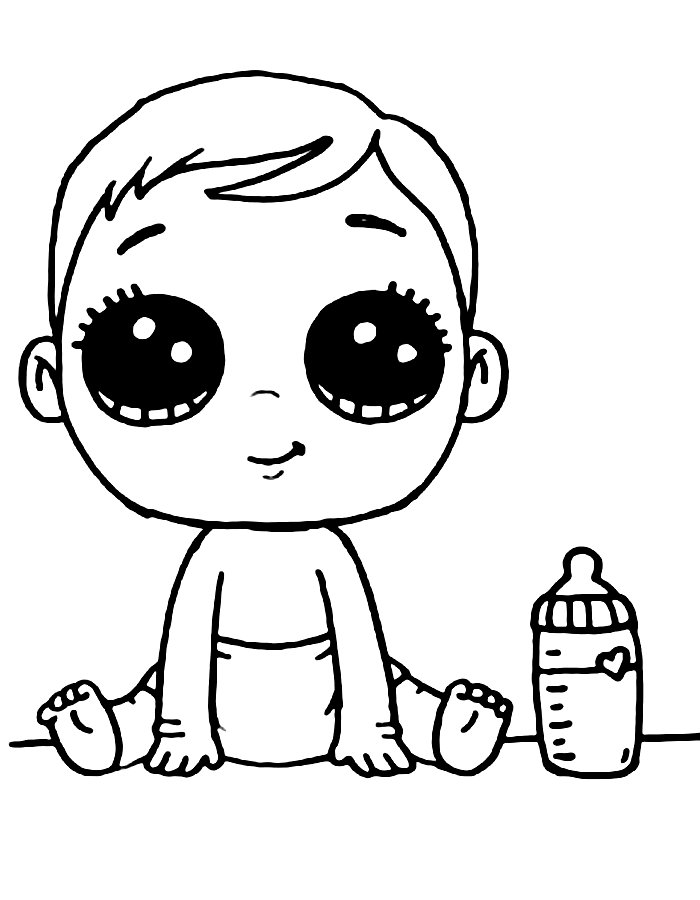 Cute Baby Easy Drawing