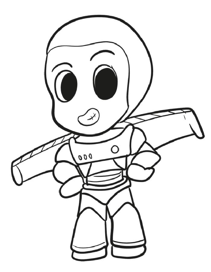 Cute Buzz Lightyear Coloring Page