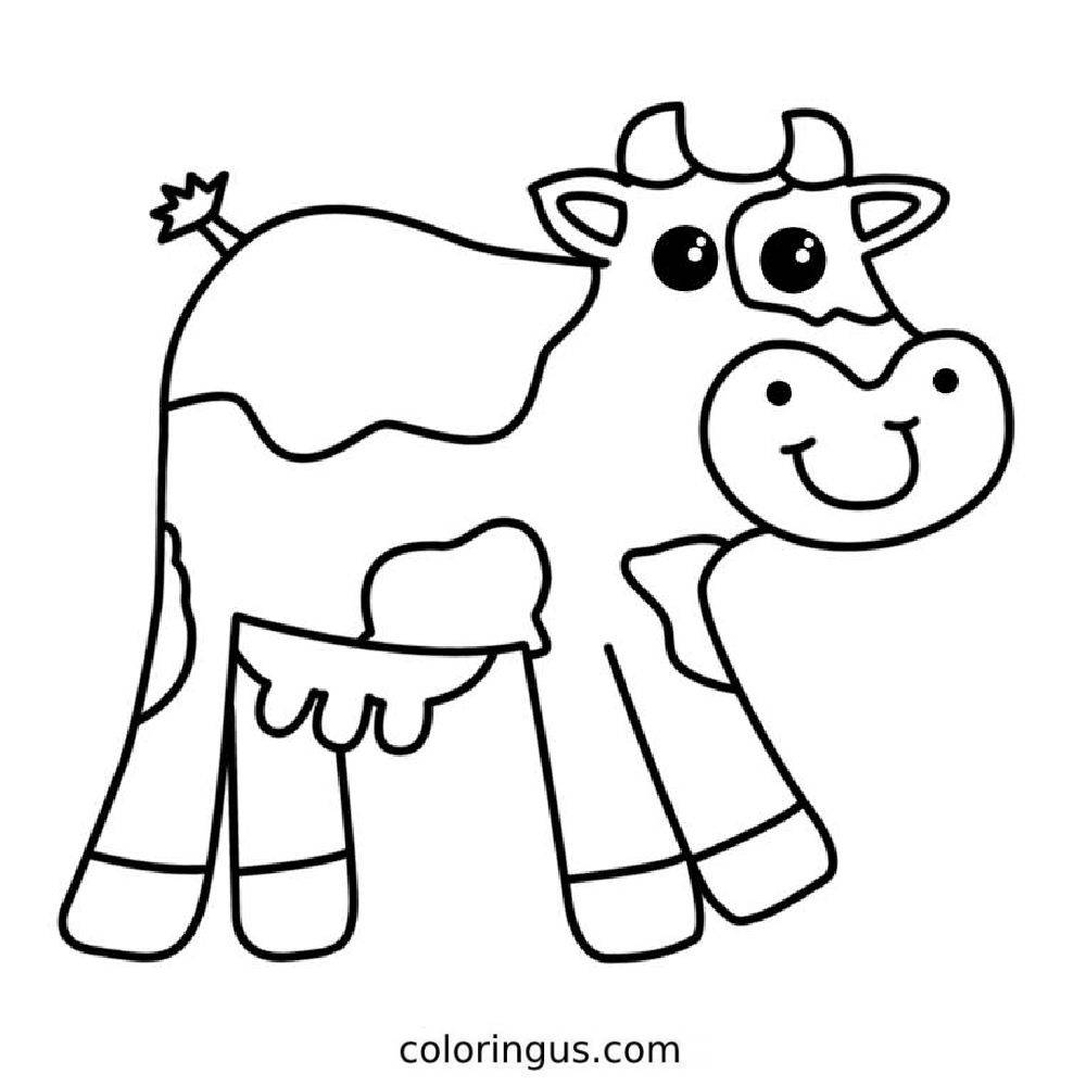 Cow Coloring Pages Free Printable Cow Coloring Sheets