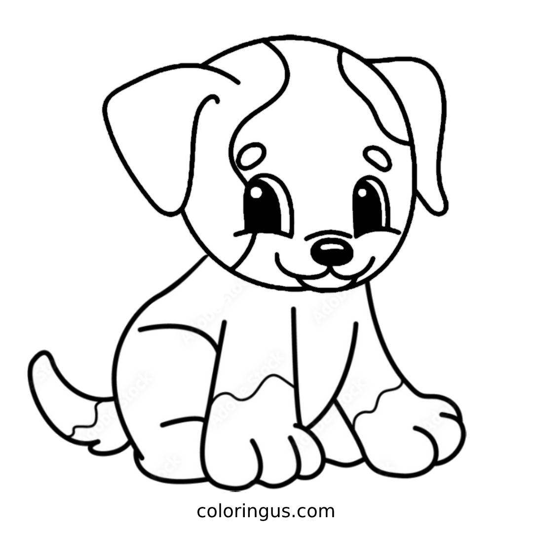 Dogs Coloring Pages Sketch Coloring Page All For One