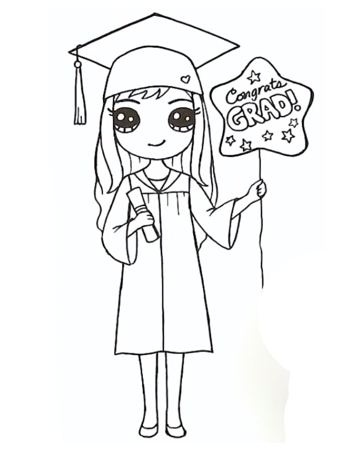 Cute Girl Graduate