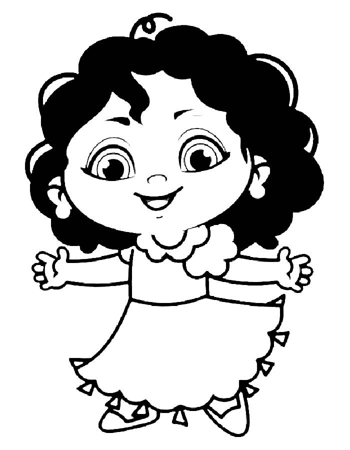 Cute Mirabel Coloring Page