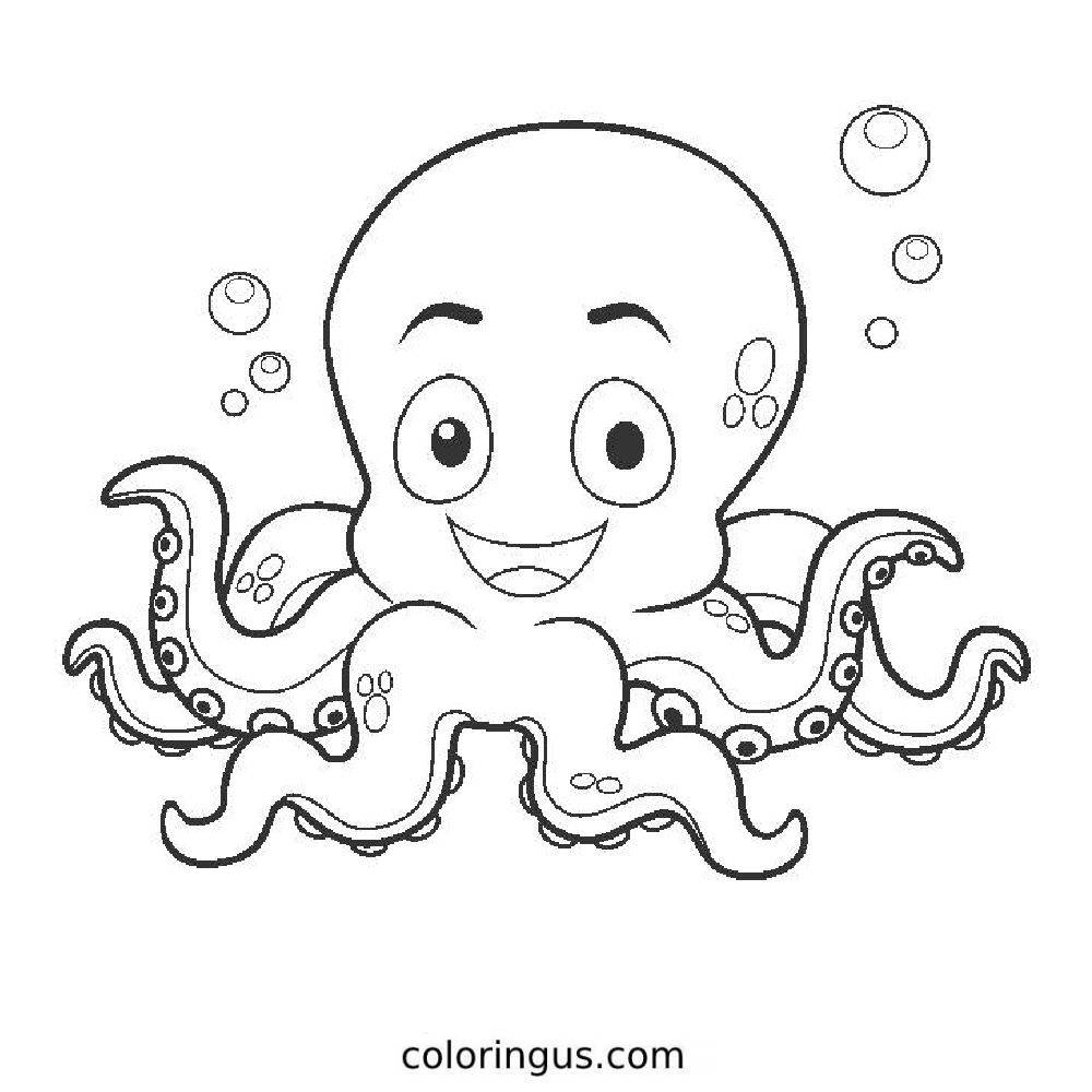 Octopus Coloring Pages Free Printable PDF Octopus Coloring Pages Free Printable PDF