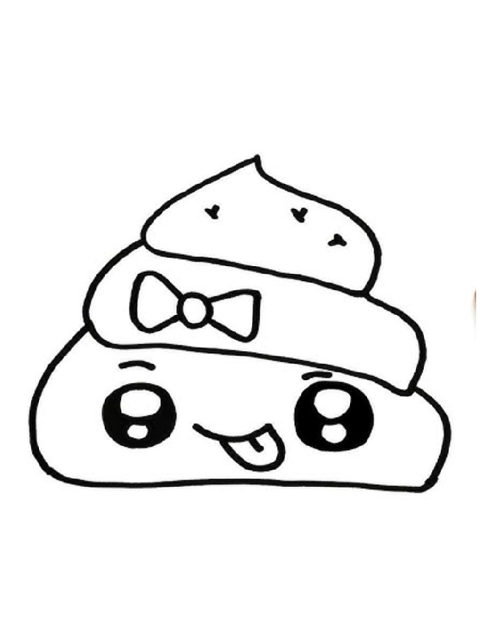 Cute Poop Emoji Kawaii And Easy
