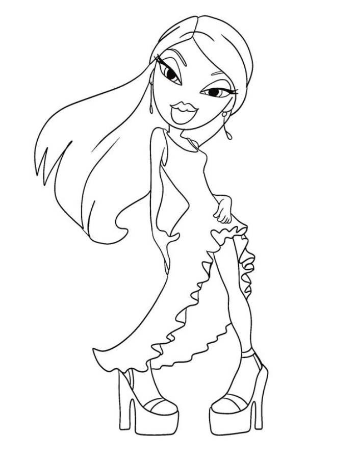 Cute Preppy Coloring Page