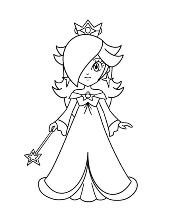 Cute Rosalina Coloring Page