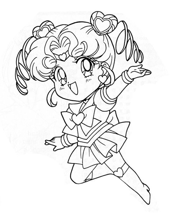 Cute Sailor Moon Coloring Page