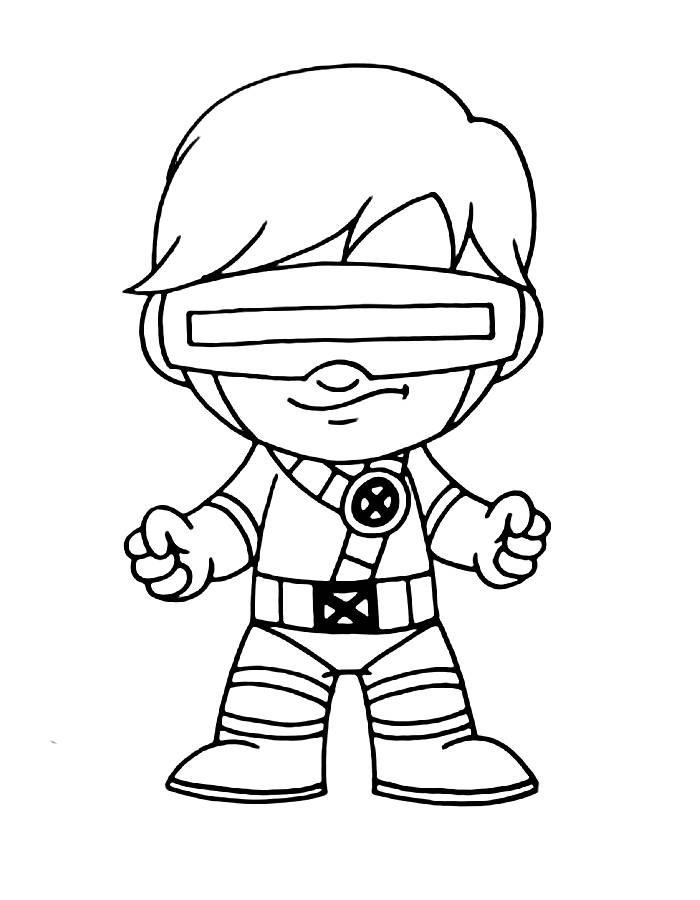 Cyclops X-men Coloring Page