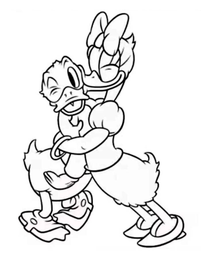 Daisy And Donald Duck Printable Art