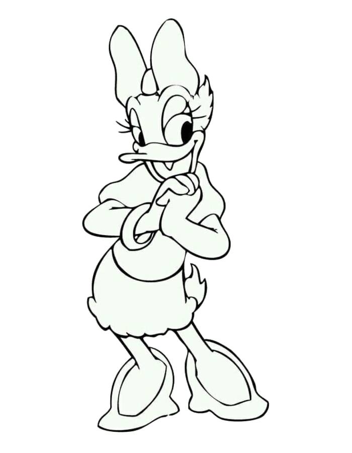 Daisy Duck Picture To Color