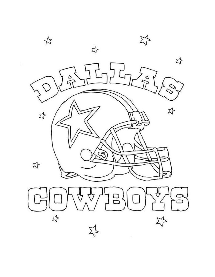 Dallas Cowboys Pictures To Color Coloring Page