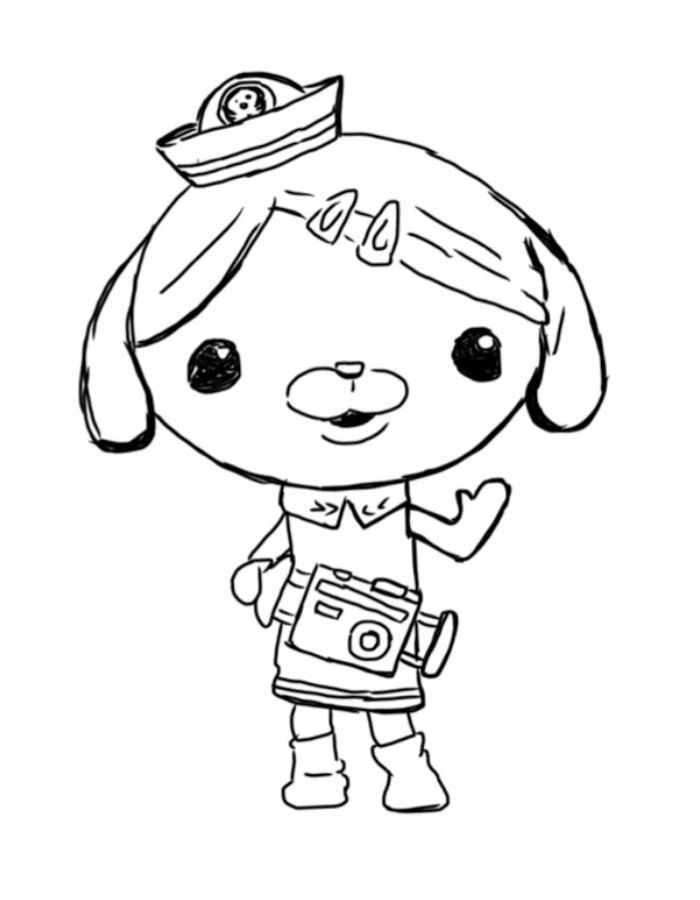 Dashi Dog From Octonauts Coloring Page