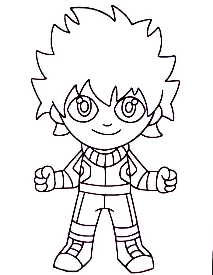 Deku Coloring Page