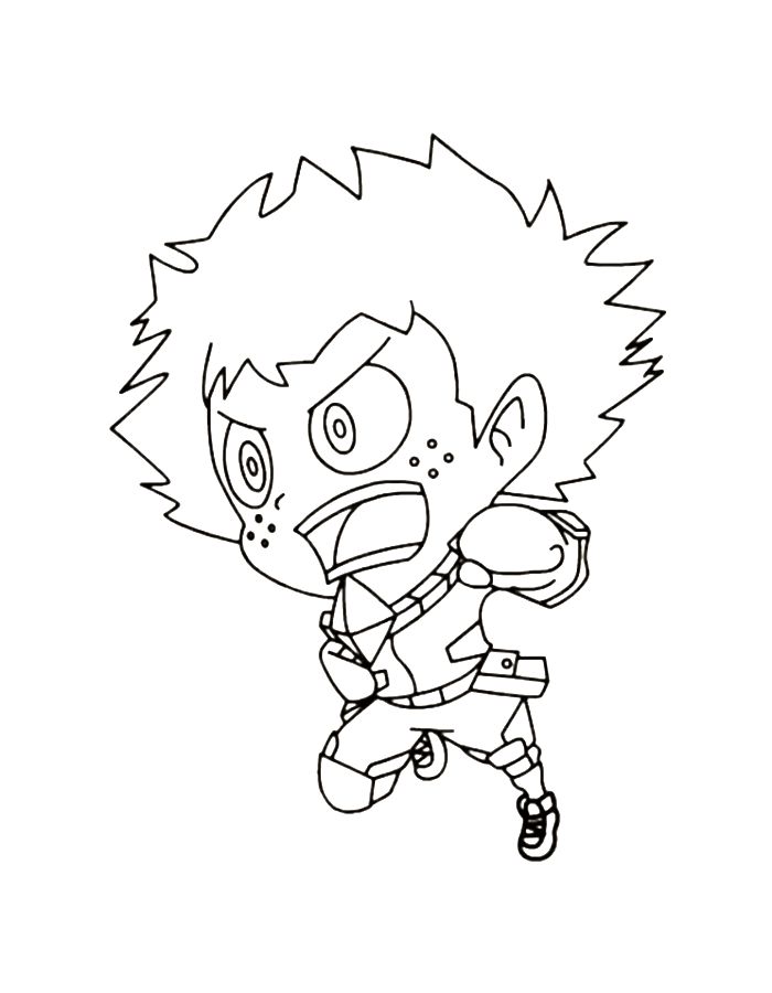 Deku Wallpaper Coloring Page