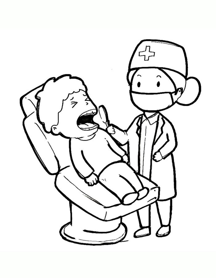 Dental Specialist Coloring Page