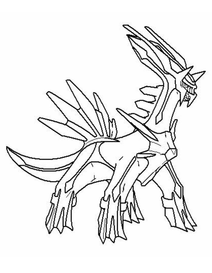 Dialga Coloring Page